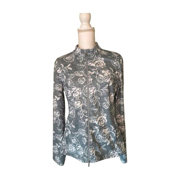 G/FORE Women's Peony Sketch Tech Interlock Jacket, Size Large - Picture 1 of 5